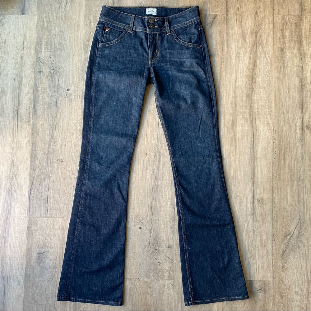 Hudson Jeans Dark Blue Midrise Signature Bootcut 8 3/4” Front Rise Size 27”
